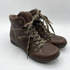 BOC Alyssa Boots Womens Size 7 Brown Lace Up Ankle Hiker Comfort Hiking Hightop
